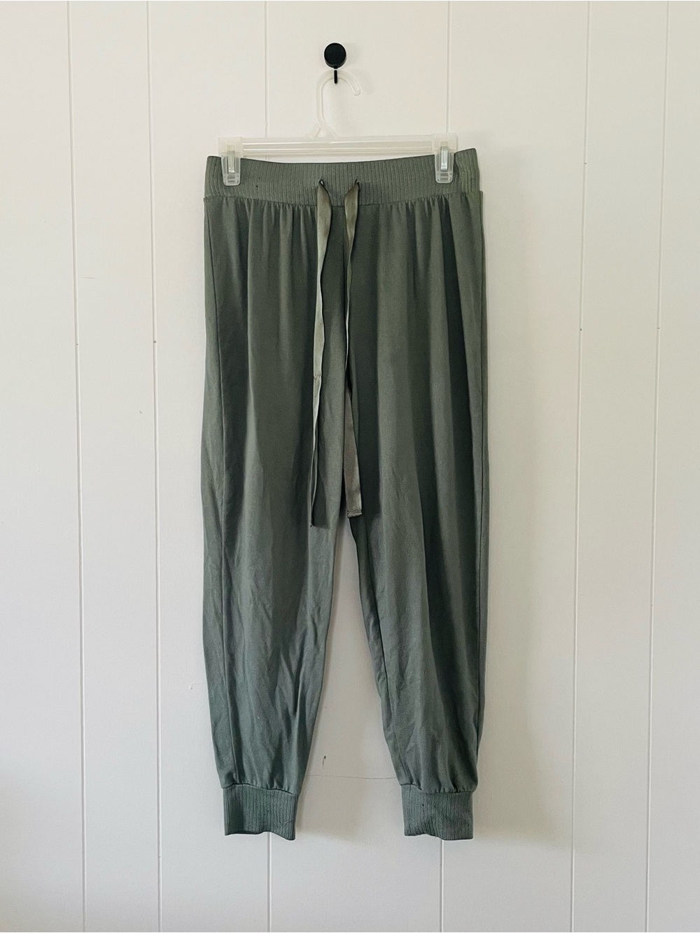 Olive Green Drawstring Jogger Pants